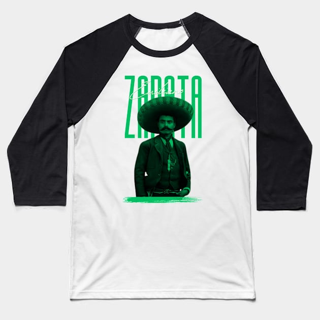 Emiliano zapata///original retro Baseball T-Shirt by DetikWaktu